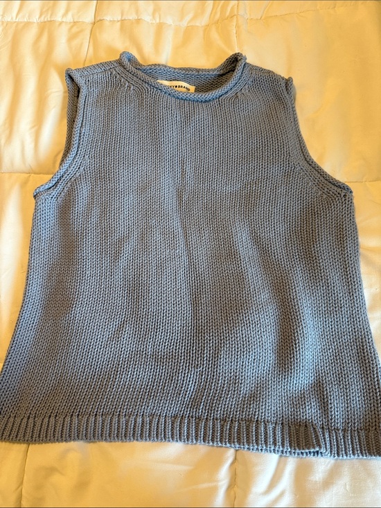 Lucky Brand Sweaters - Lucky brand Sleeveless Knit Tank Top in Dusty Blue